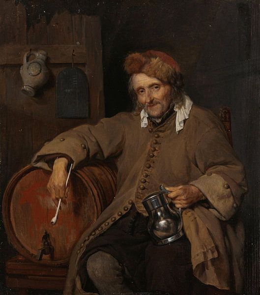 Der alte Trinker, Gabriël Metsu von Meisterhafte Meister