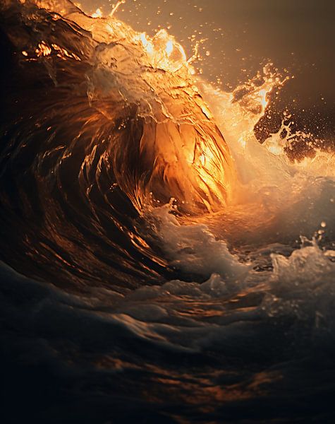 Schönheit des Ozeans von fernlichtsicht