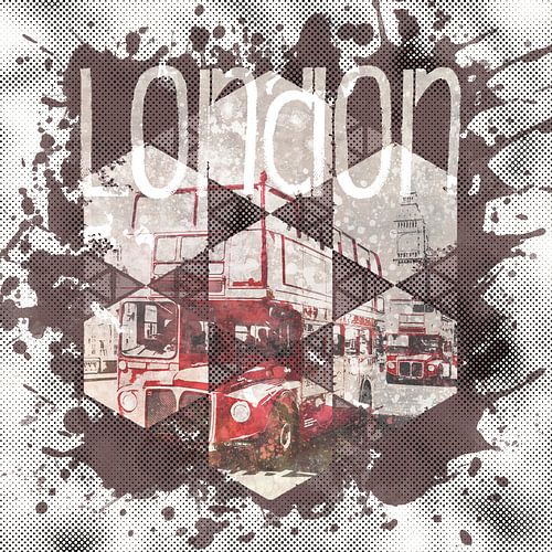 Graphic Art LONDON Streetscene