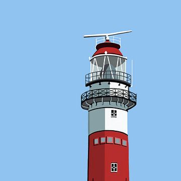 Vuurtoren Ameland van Jole Art