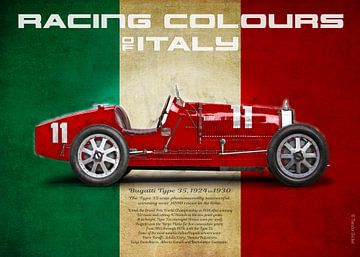 Race kleur Italië van Theodor Decker