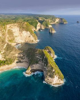 Mooi overzicht van Kelingking Beach, Nusa Penida