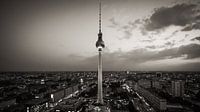 Fernsehturm Berlin (Schwarz/Weiß) von Alexander Voss Miniaturansicht