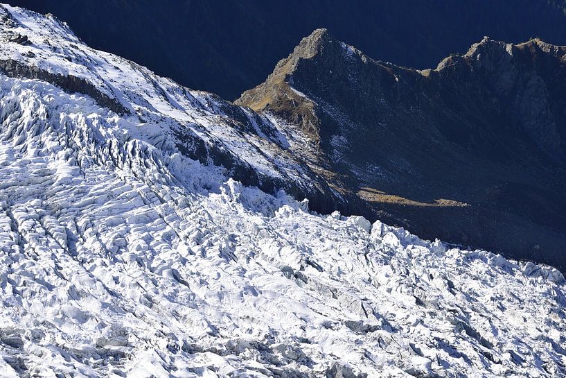 Gletsjer, Mont Blanc van Luci Boreali