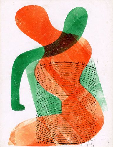 Zittende vrouw, Hendrik Nicolaas Werkman