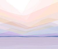 Pastel landscape in lilac