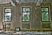 Architectuur verlaten woning 