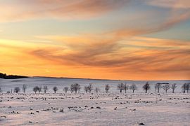 Himmelsfarben und Schnee