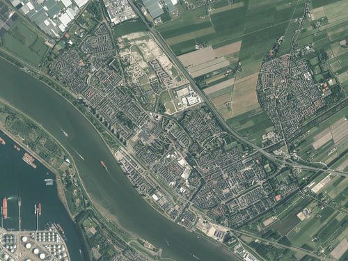 Luchtfoto van Maassluis