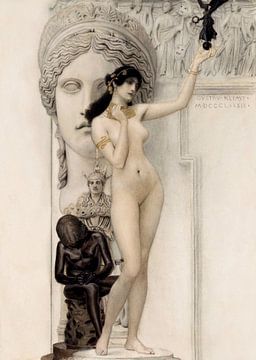 Allegory of Sculpture - Gustav Klimt van GᎥรєlค Art Ŧ๏г Y๏ย