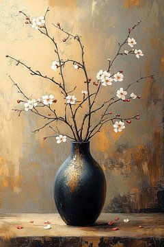 Lentebloesem in Goud ii van Studio BB