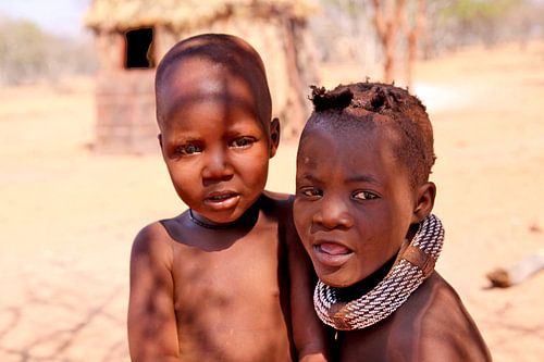 Himba kinderen  in Kamanjab