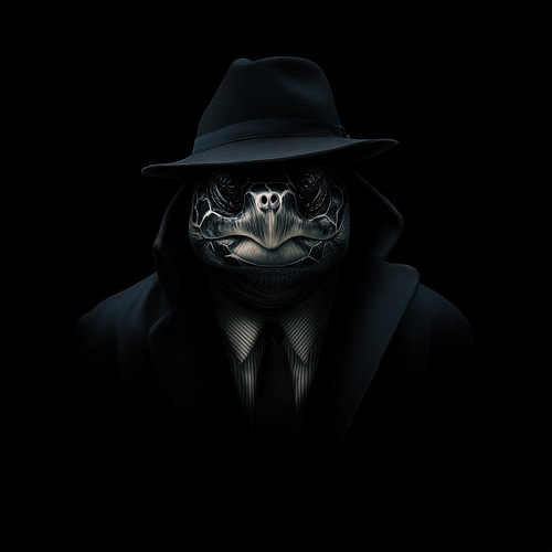 Portrait of a Maffia tortoise by TheXclusive Art
