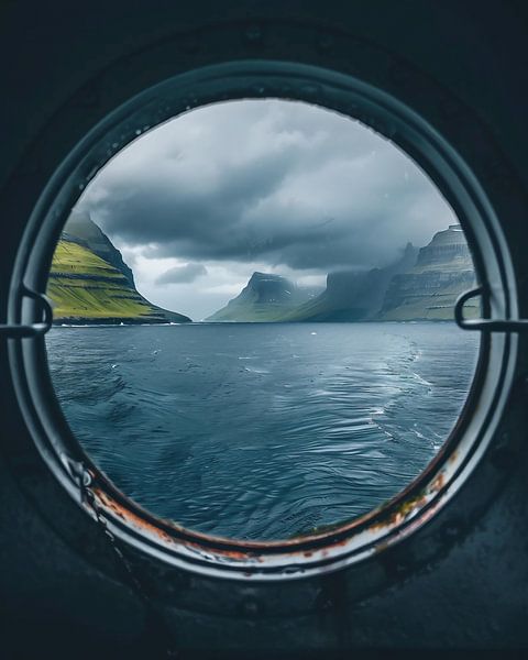 Uitzicht op de eilanden van fernlichtsicht