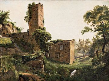 Wilhelm Marstrand-Landschap met ruïnes