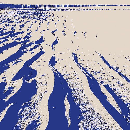 Suna - Sandmuster Grafikdruck