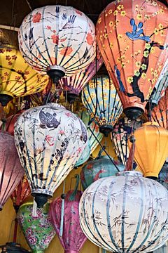 The elegance of hanging lanterns in Vietnam by Frank Photos