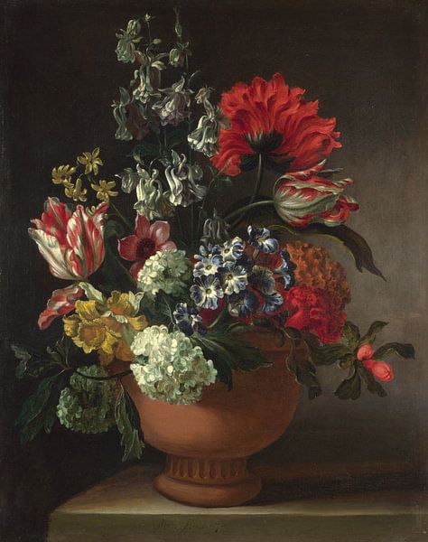 A Bowl of Flowers, Marie Blancour by Masterful Masters