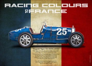 Rennsportfarbe Frankreich von Theodor Decker