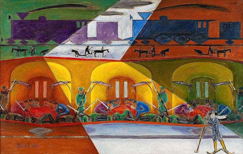Nils Dardel - The Trans-Siberian Express (1918) by Peter Balan