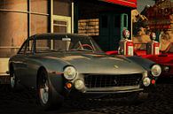 Ferrari 250GT Lusso from 1963 at an old gas station by Jan Keteleer thumbnail