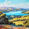 New Zealand Arts | Whispering Valleys sur Peinture Abstraite