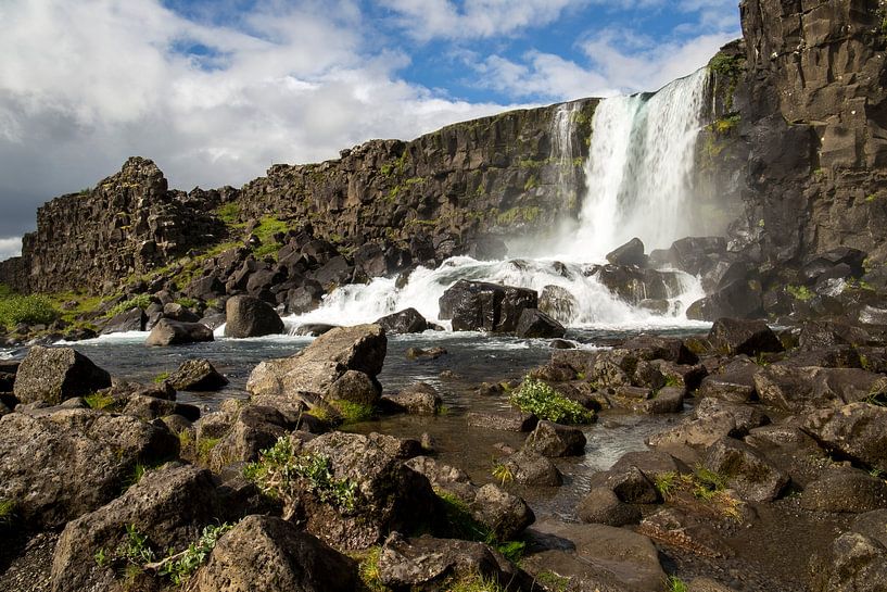 Chute d'eau à Thingvellir par Ewan Mol