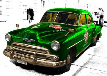 Chevrolet Deluxe avec Havana Club en vert spécial & blanc sur aRi F. Huber