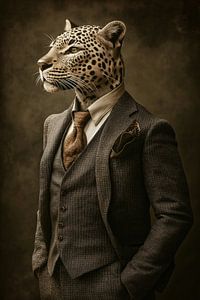 Leopard in der Kleidung