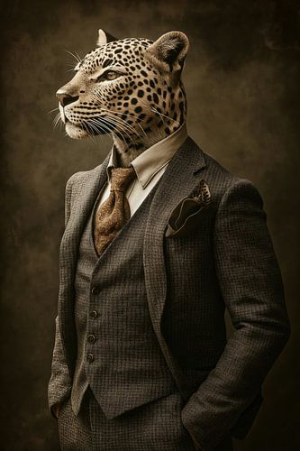 Leopard in clothing by Bert Nijholt