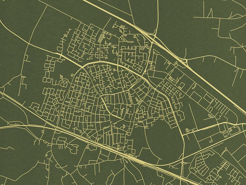 Kaart van Zevenaar in Groen Goud van De Kaartenwinkel