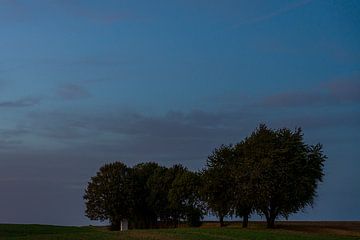 Nacht landschap in Waals-Brabant van Henri Boer Fotografie