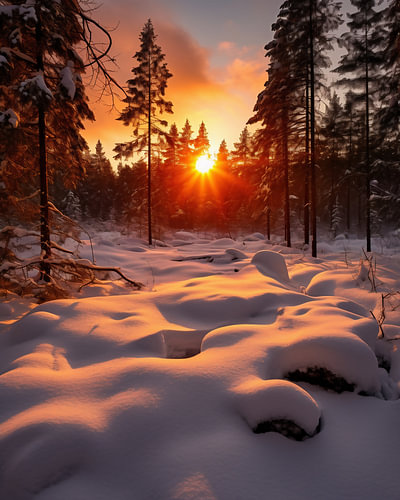 Paysage hivernal