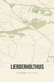 Vintage landkaart van Lierderholthuis (Overijssel) van Stad & Wand