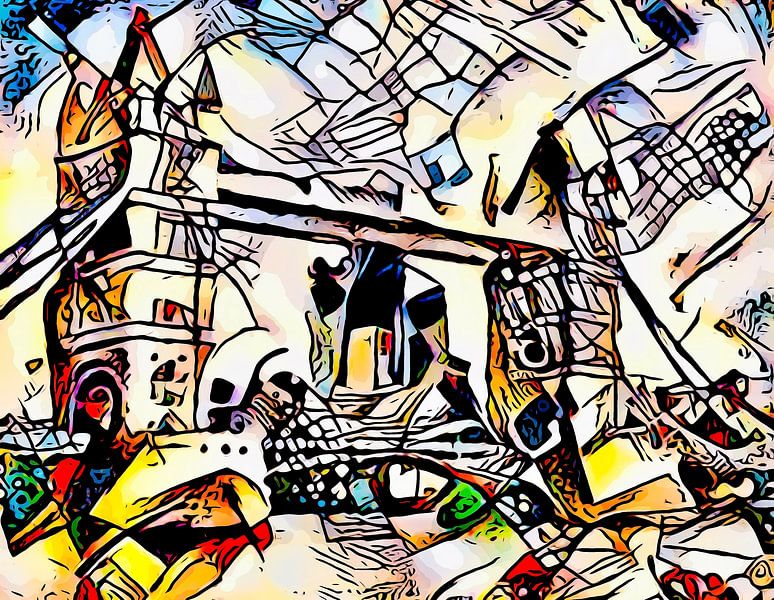 Kandinsky meets London #2 by zam art