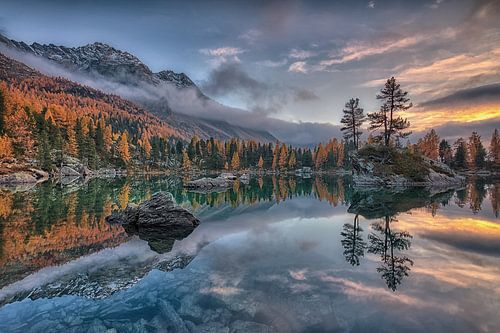L'automne au lac de Saoseo sur Judith Kuhn