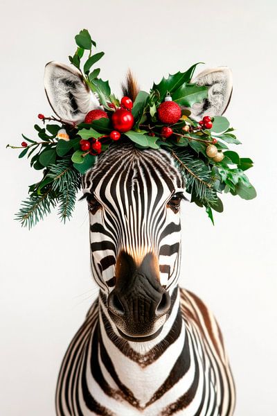 Zebra Kranz von Poster Art Shop