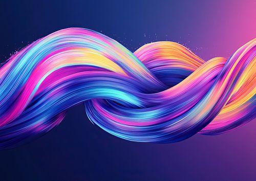 Jeu de couleurs dynamique et abstrait