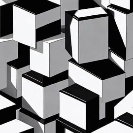 Blocks in black and white by Renato Daub