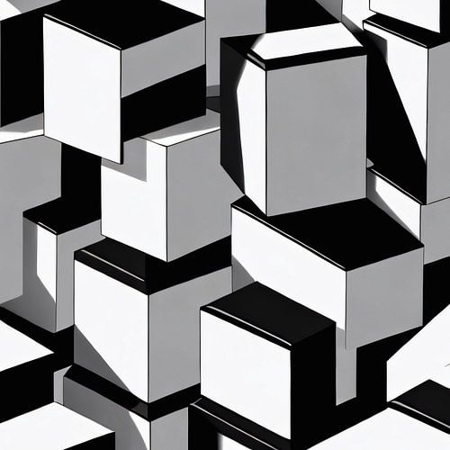 Blocks in black and white