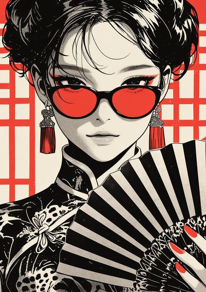 Städtische Geisha von crack head