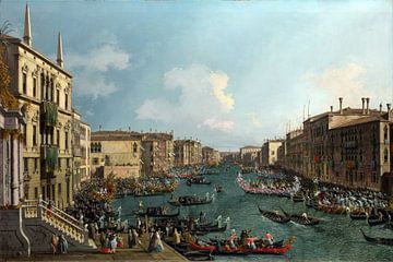De regatta op het Canal Grande, Canaletto van art icons