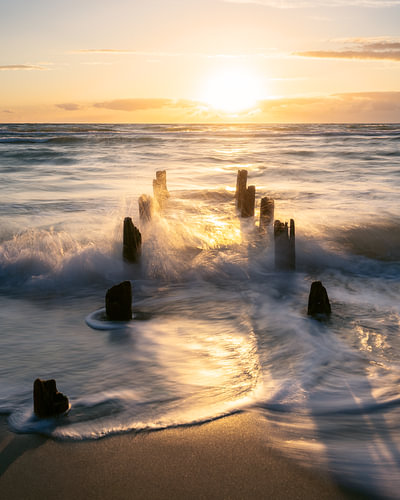 Darsser Weststrand zum Sonnenuntergang