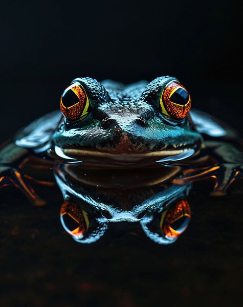 Portrait einer Kröte von fernlichtsicht