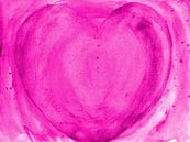 Herz pink van Katrin Behr thumbnail