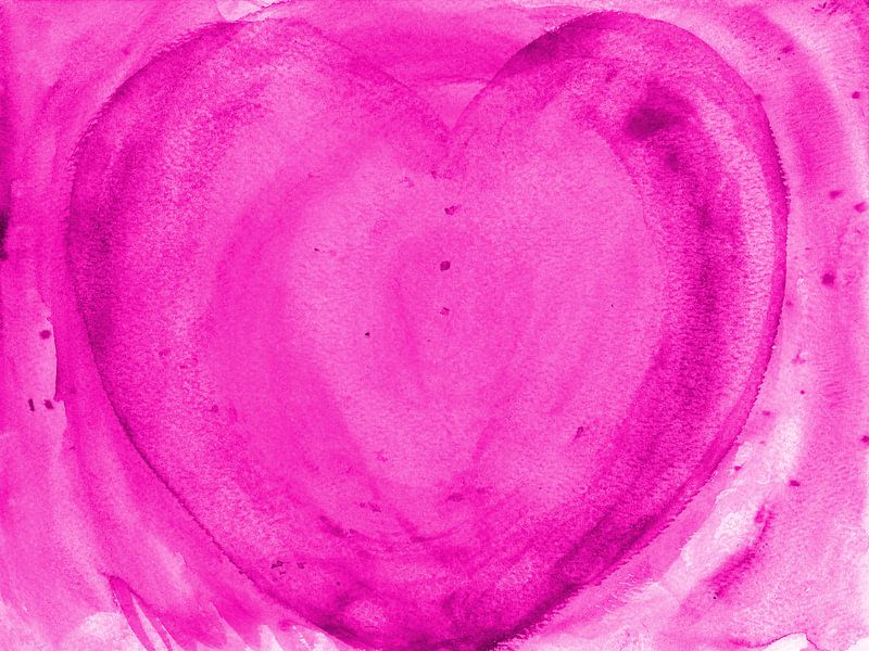 Herz pink van Katrin Behr