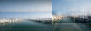 Haven van Andora, Ligurië | Italië - een abstracte interpretatie van Nicole Holz