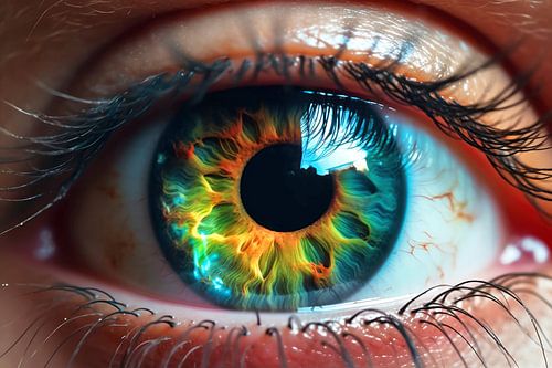 The colours of the iris