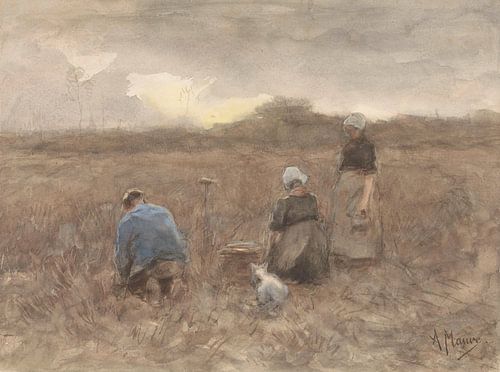 Aardappelrooiers, Anton Mauve