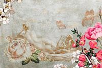 Aurora - goddelijke schoonheid met bloemen